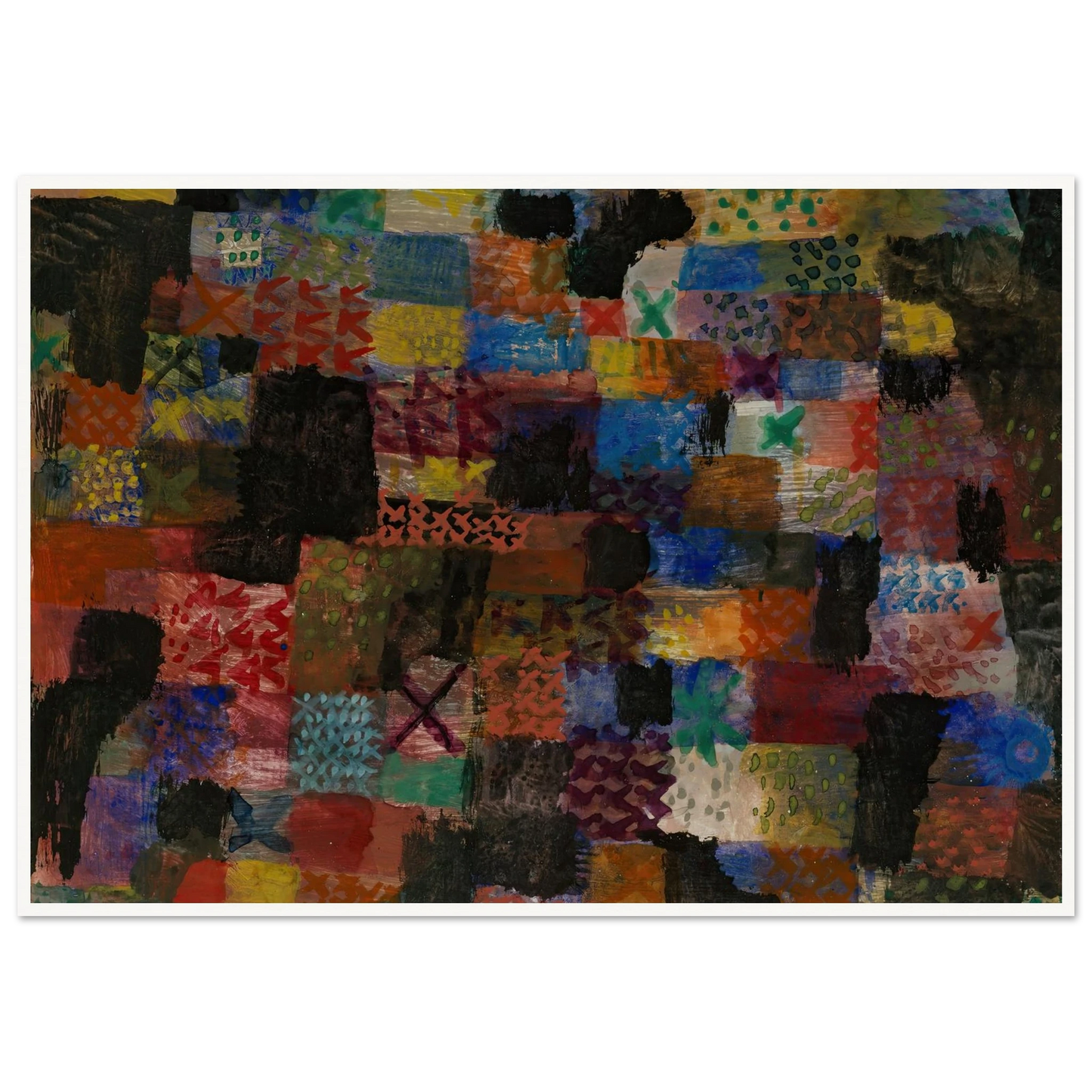 Deep Pathos (1915) Art Print | Paul Klee - Framed Poster - 30x40 cm / 12x16″ - Black frame