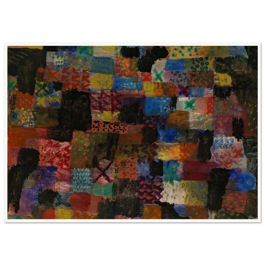 Deep Pathos (1915) Art Print | Paul Klee - Framed Poster - 30x40 cm / 12x16″ - Black frame