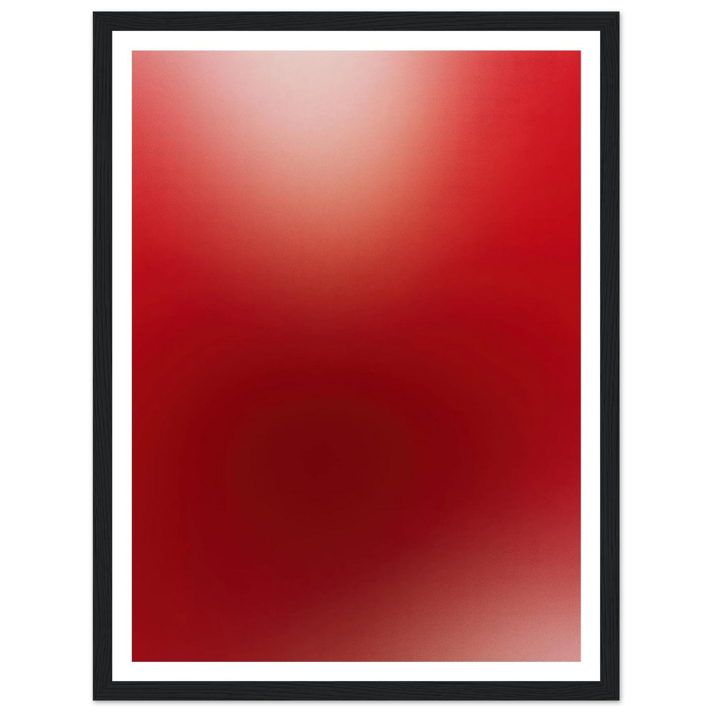 Deep Red Gradient - Framed Poster - 30x40 cm / 12x16″ - Black frame