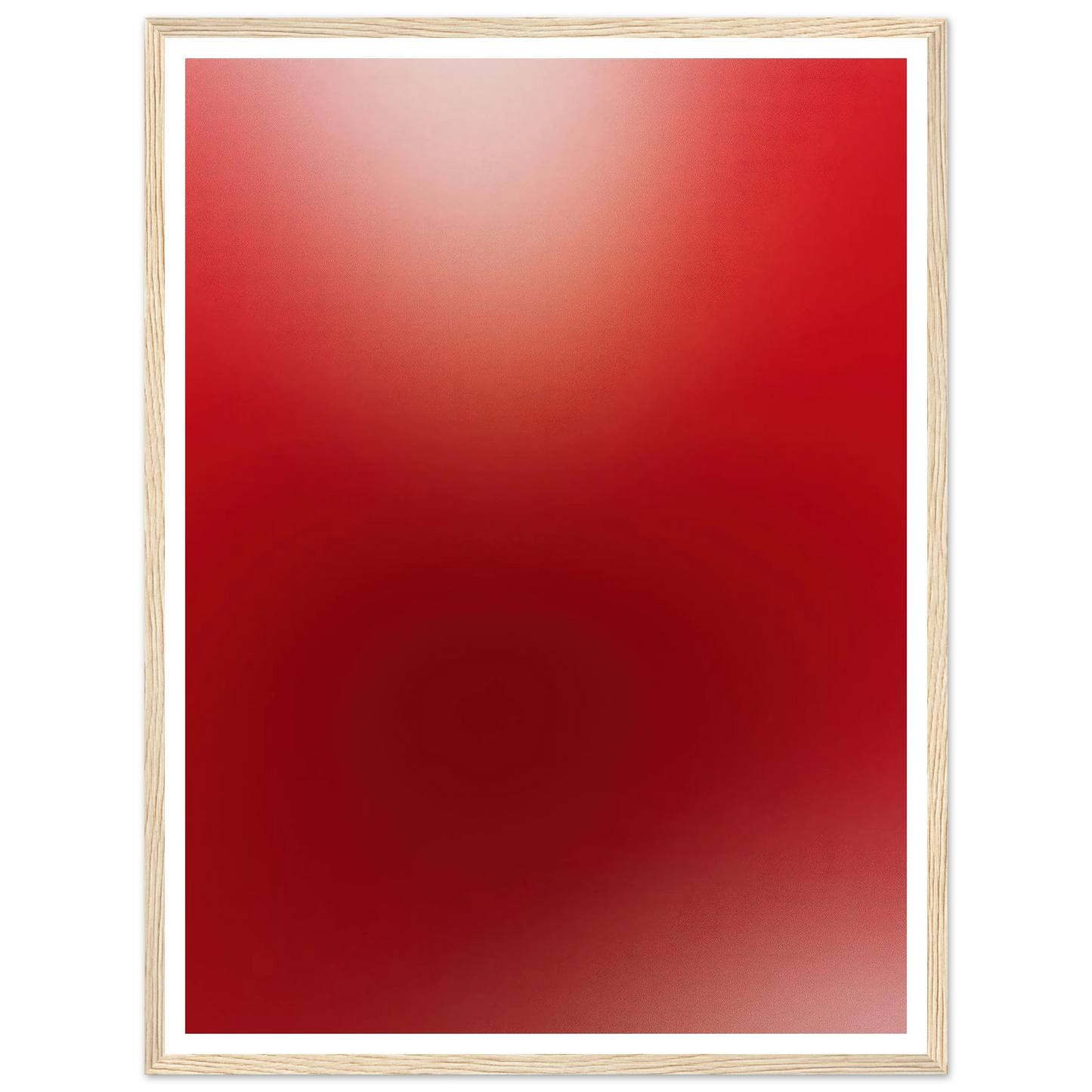 Deep Red Gradient - Framed Poster - 30x40 cm / 12x16″ - Black frame