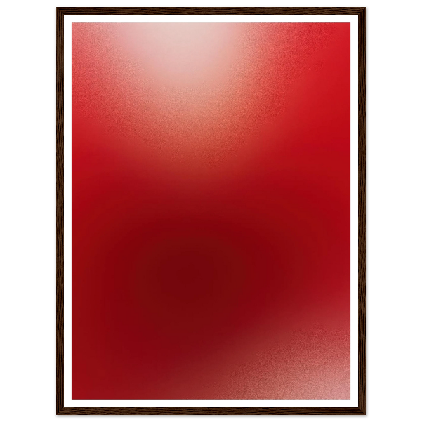 Deep Red Gradient - Framed Poster - 30x40 cm / 12x16″ - Black frame
