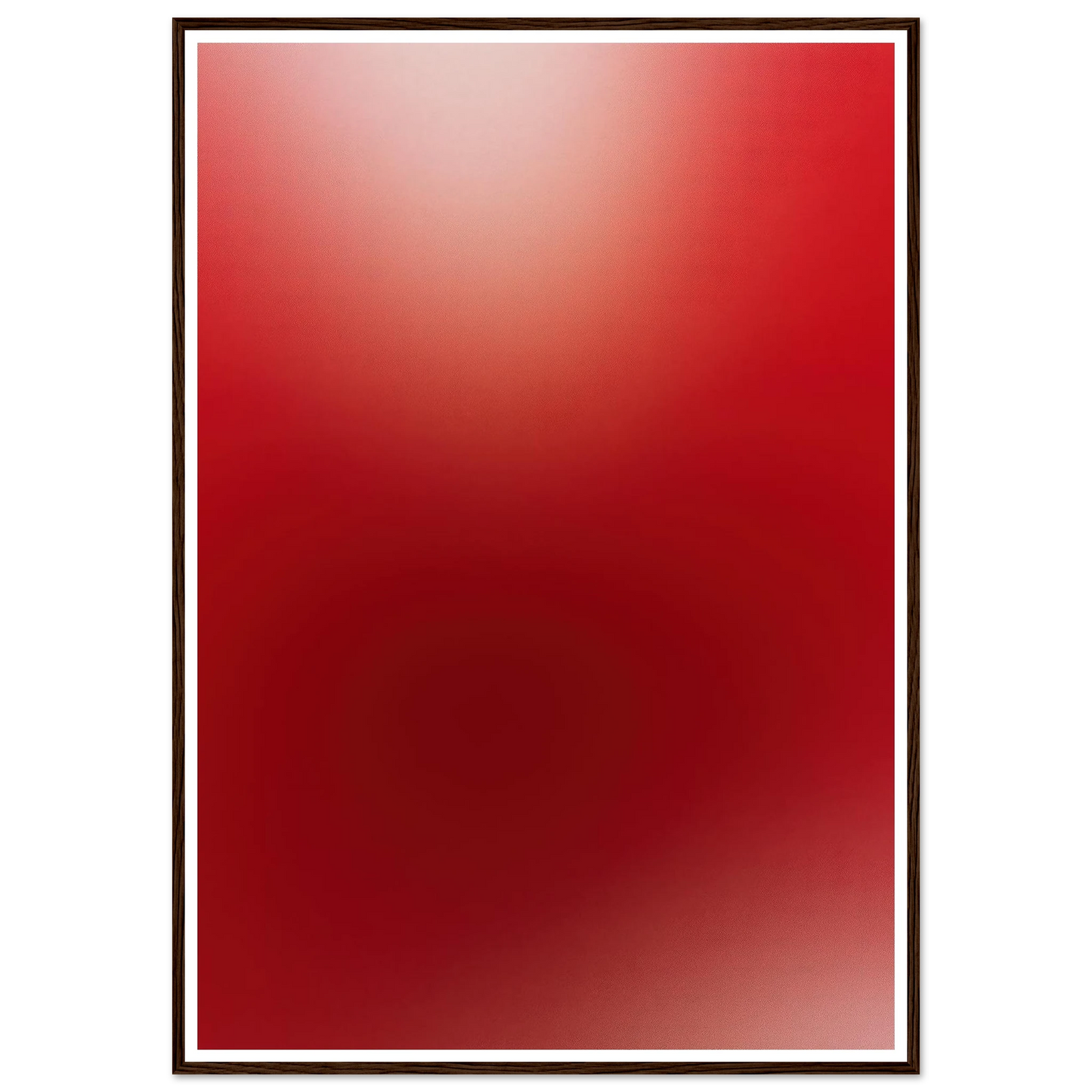 Deep Red Gradient - Framed Poster - 30x40 cm / 12x16″ - Black frame