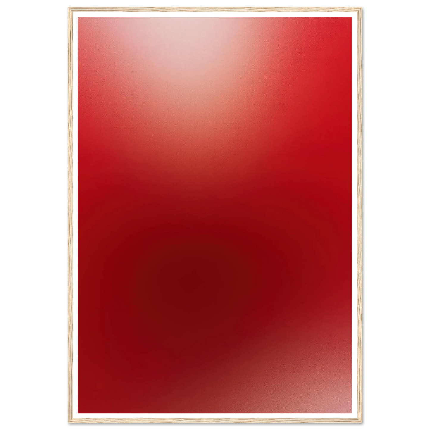 Deep Red Gradient - Framed Poster - 30x40 cm / 12x16″ - Black frame