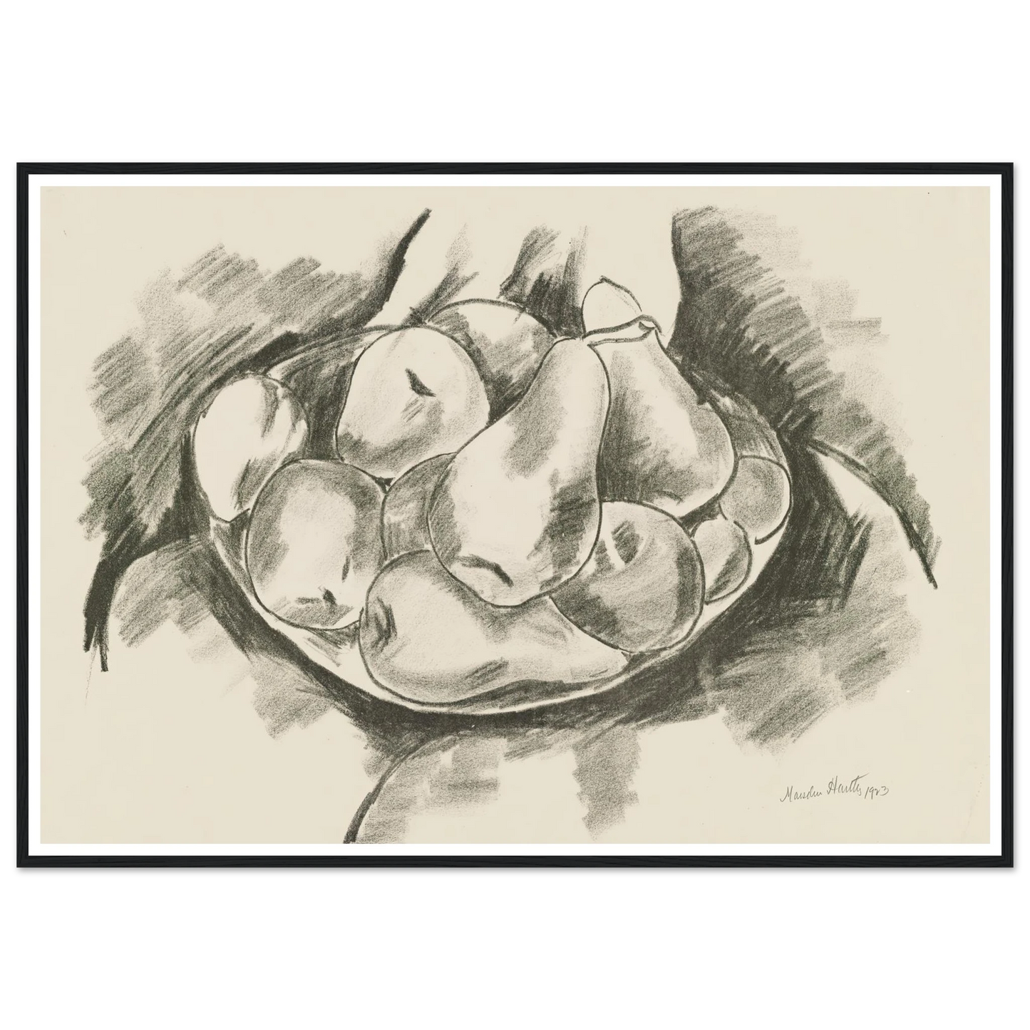 Dish of Apples and Pears (1923) Art Print | Marsden Hartley-Quipham Collections