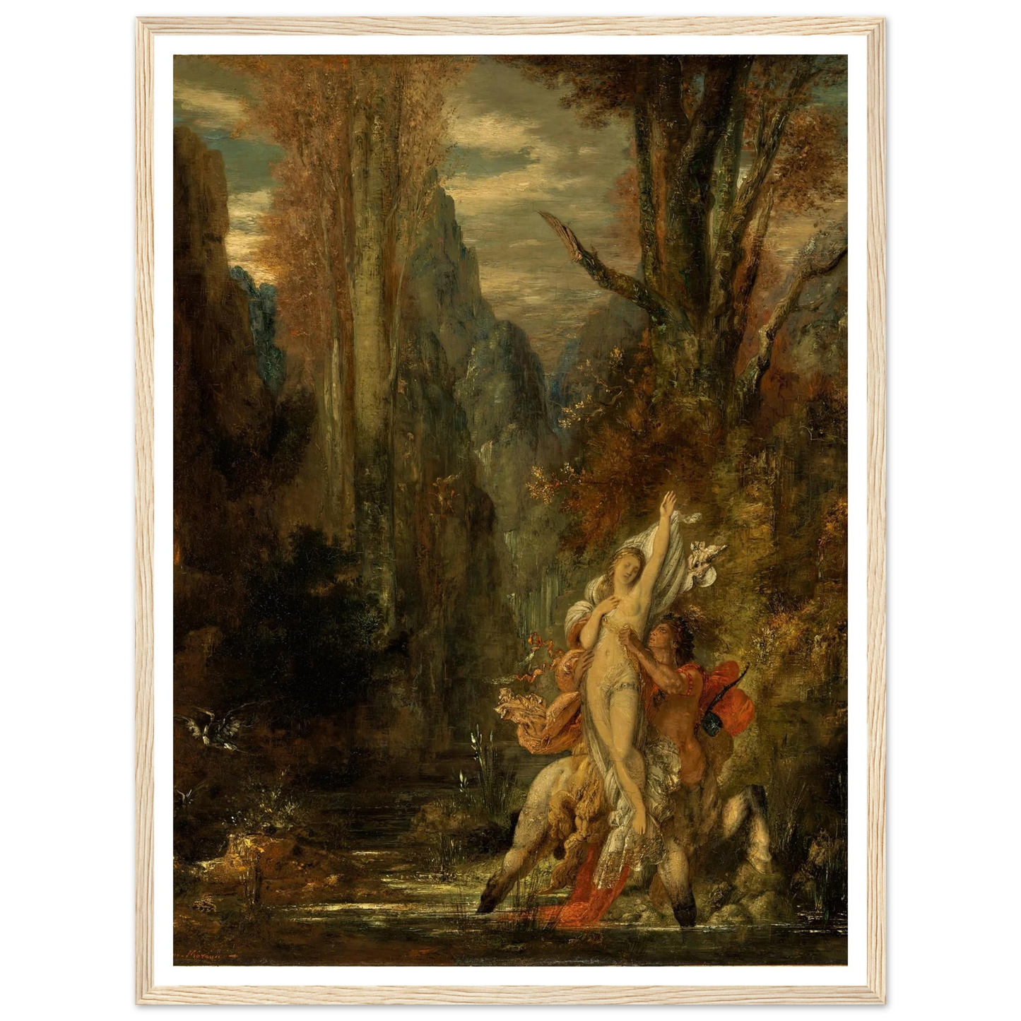 Dejanira (Autumn) (1872–1873) Art Print | Gustave Moreau - Framed Poster - 30x40 cm / 12x16″ - Black frame