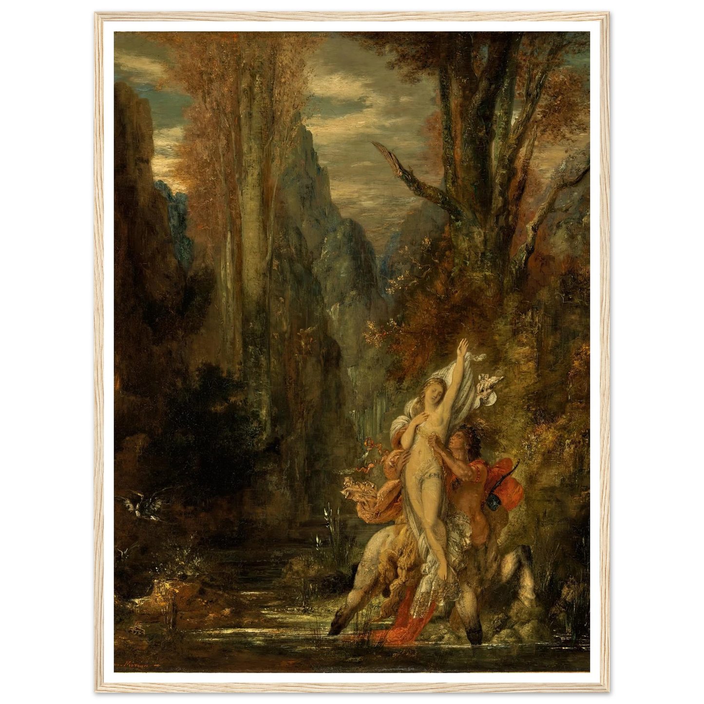 Dejanira (Autumn) (1872–1873) Art Print | Gustave Moreau - Framed Poster - 30x40 cm / 12x16″ - Black frame
