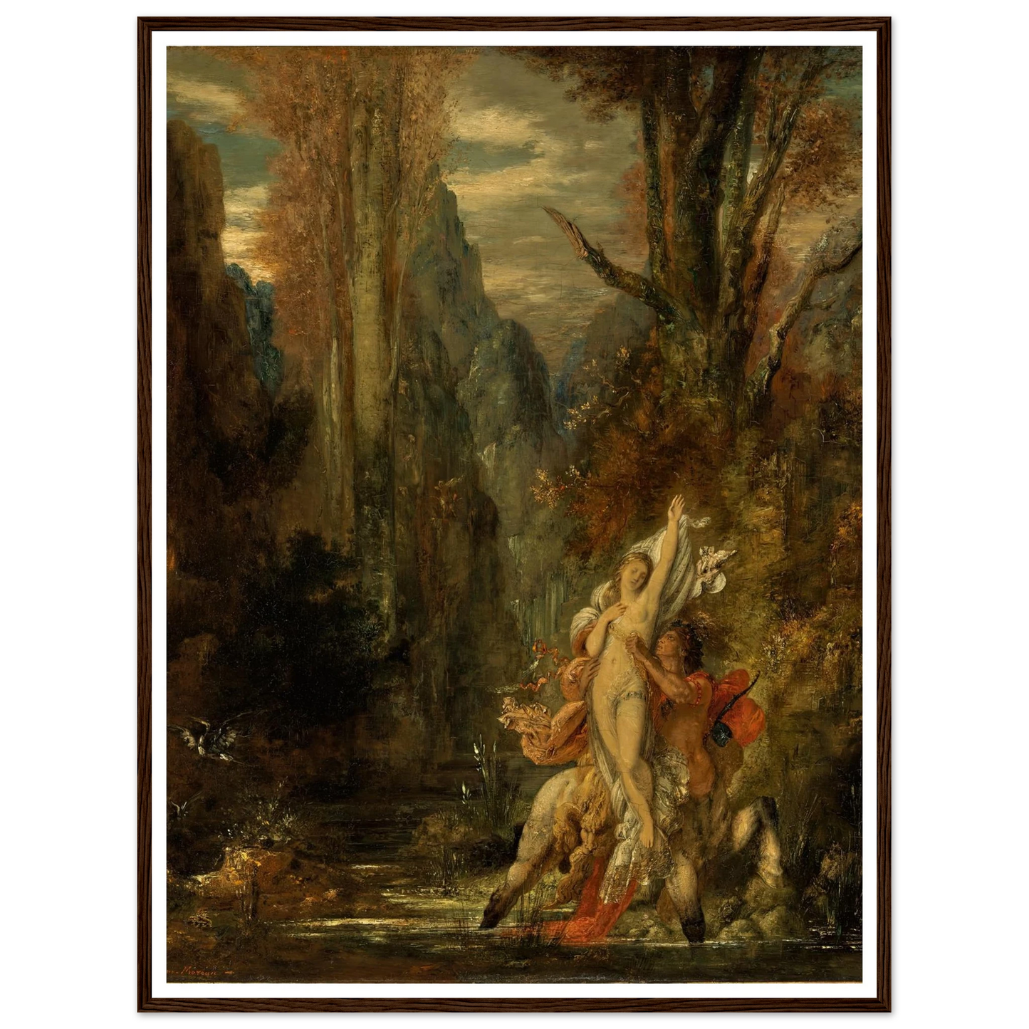 Dejanira (Autumn) (1872–1873) Art Print | Gustave Moreau - Framed Poster - 30x40 cm / 12x16″ - Black frame