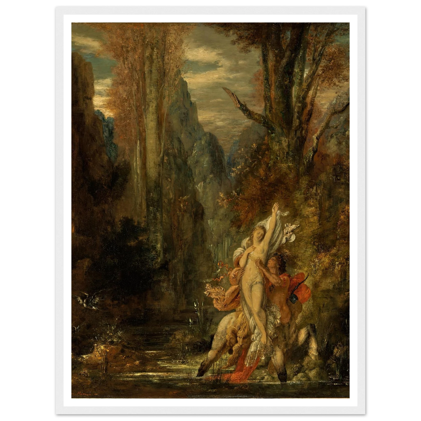 Dejanira (Autumn) (1872–1873) Art Print | Gustave Moreau - Framed Poster - 30x40 cm / 12x16″ - Black frame