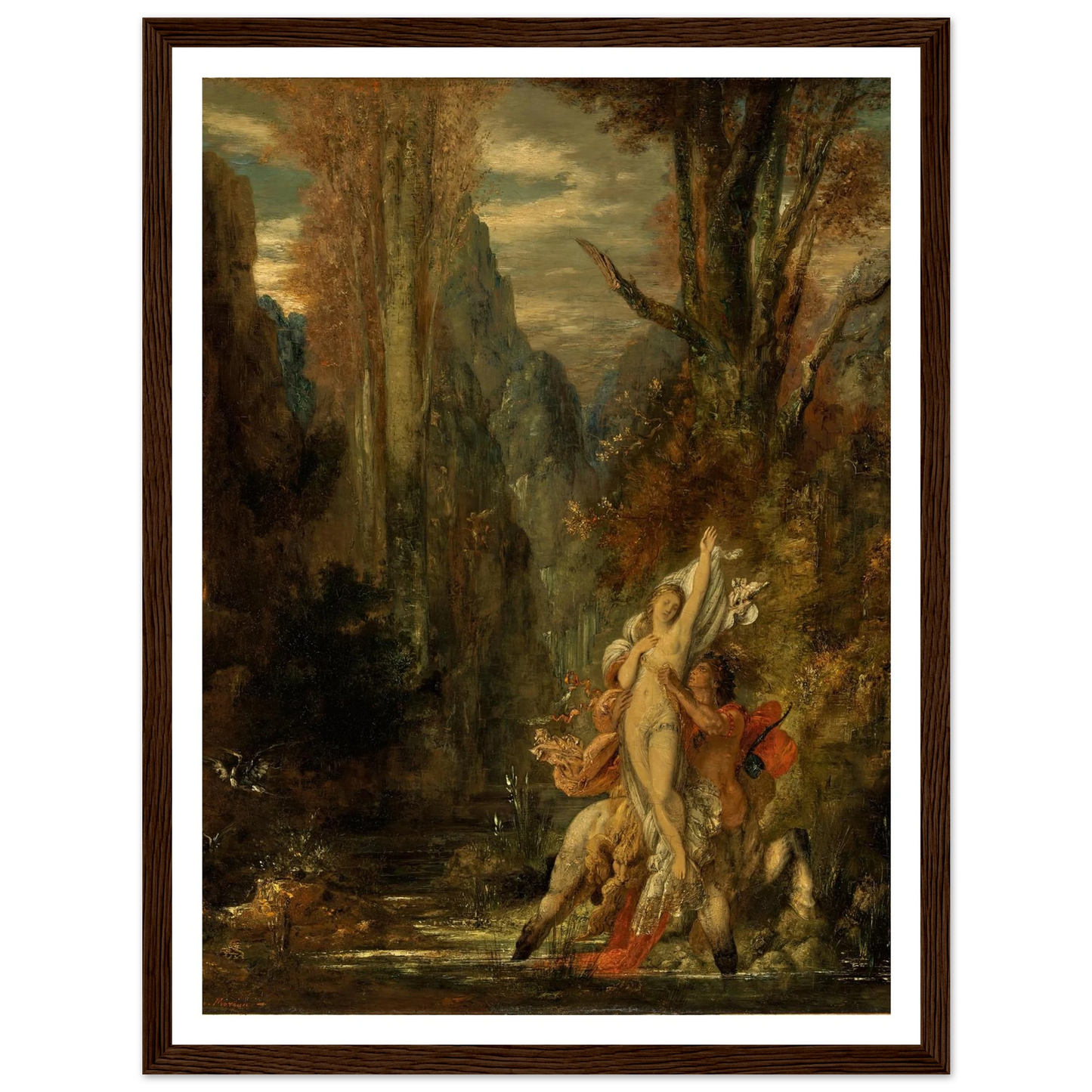 Dejanira (Autumn) (1872–1873) Art Print | Gustave Moreau - Framed Poster - 30x40 cm / 12x16″ - Black frame