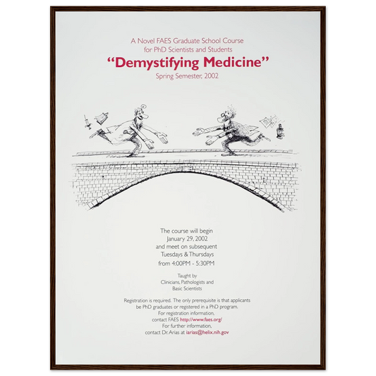 Demystifying medicine (2002) Art Print | National Institutes of Health - Framed Poster - 30x40 cm / 12x16″ - Black frame