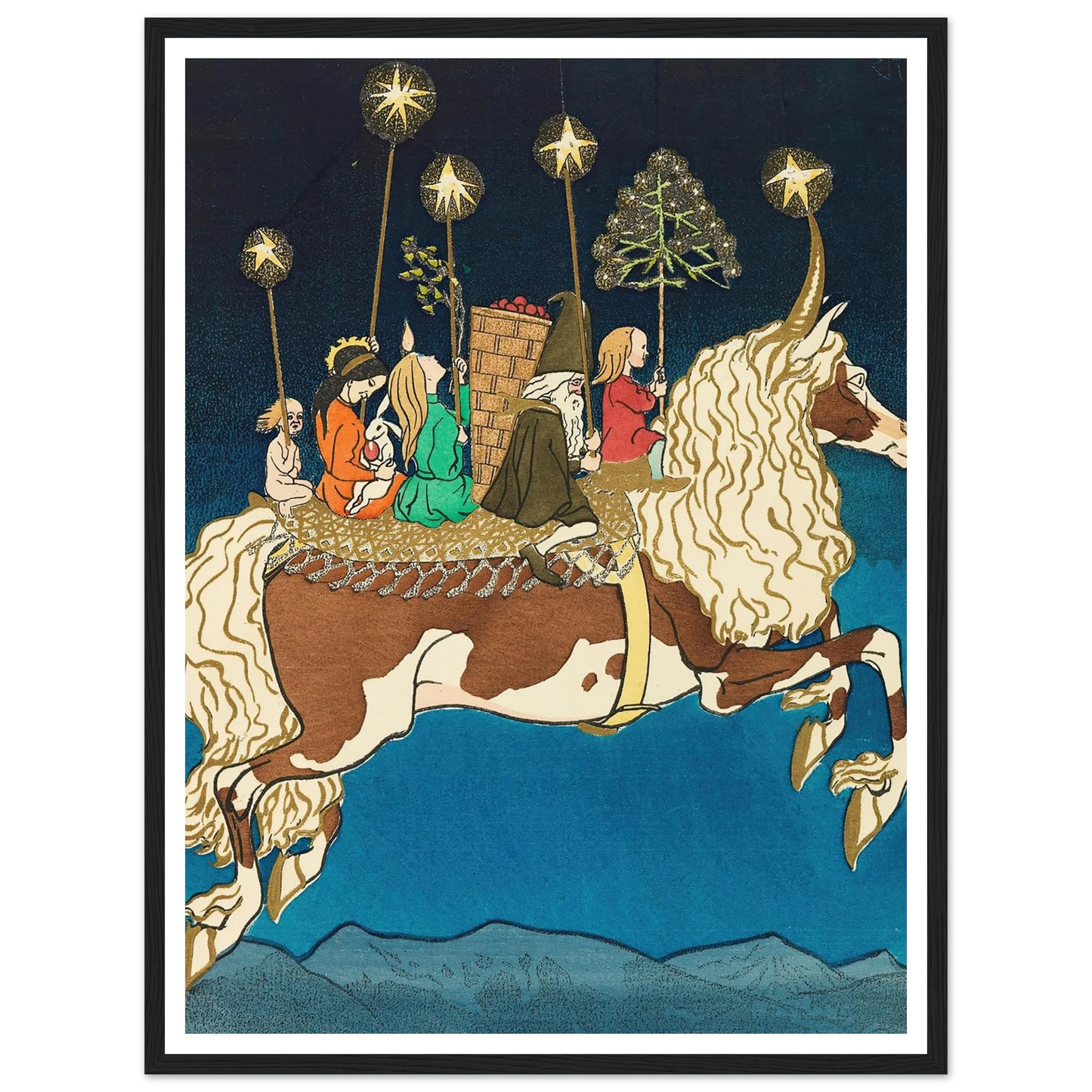 Der Buntscheck - Framed Poster - 30x40 cm / 12x16″ - Black frame