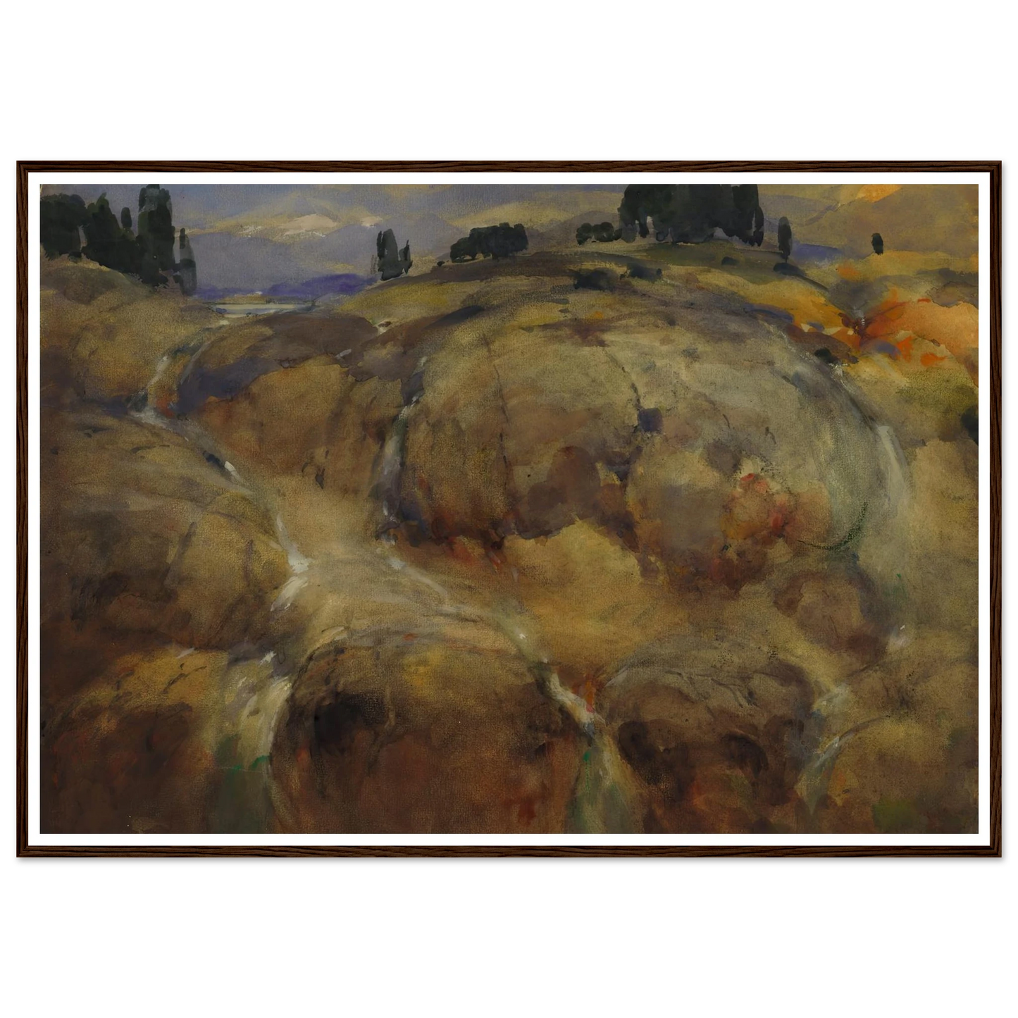 Deserted Bed Of A Glacier Art Print | William Henry Holmes - Framed Poster - 30x40 cm / 12x16″ - Black frame