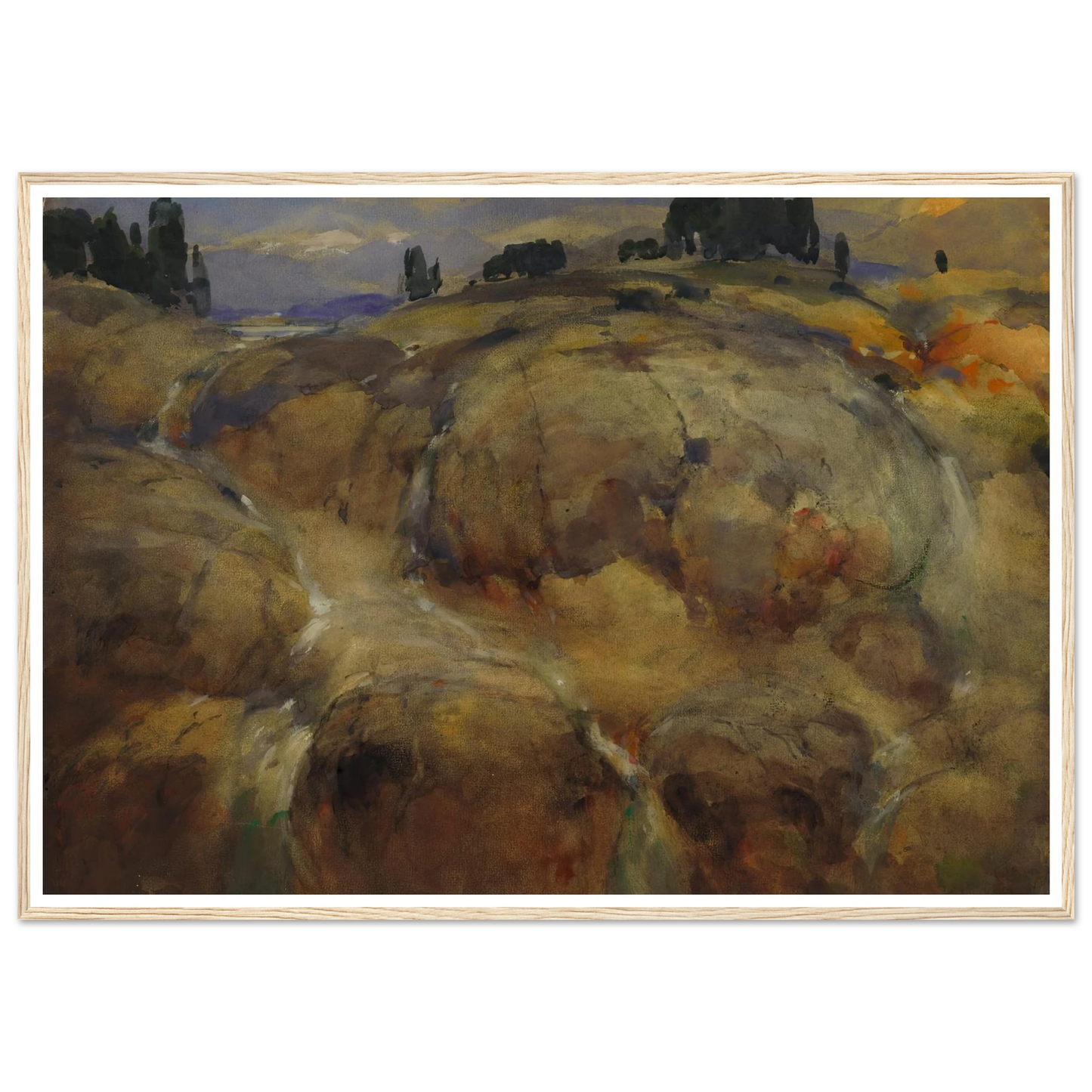 Deserted Bed Of A Glacier Art Print | William Henry Holmes - Framed Poster - 30x40 cm / 12x16″ - Black frame