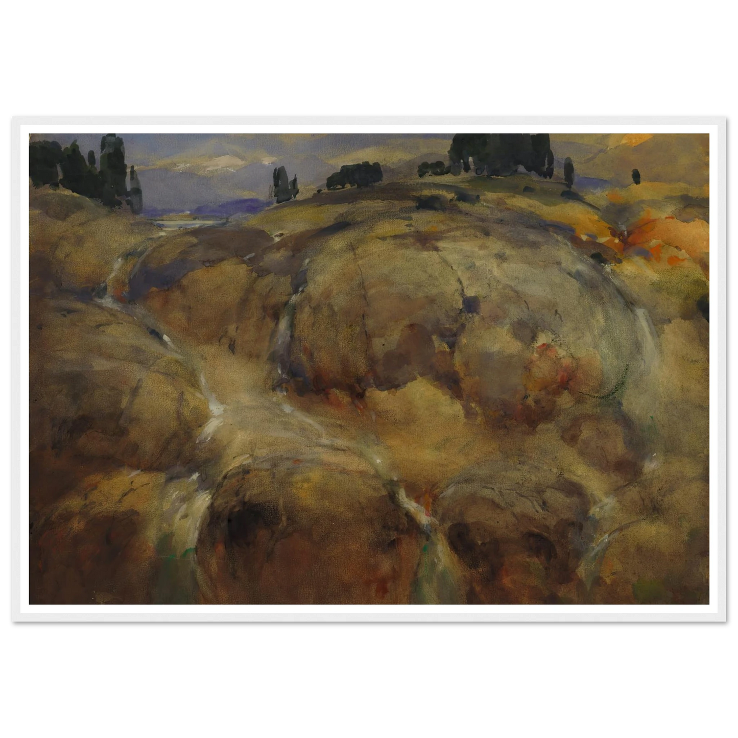 Deserted Bed Of A Glacier Art Print | William Henry Holmes - Framed Poster - 30x40 cm / 12x16″ - Black frame