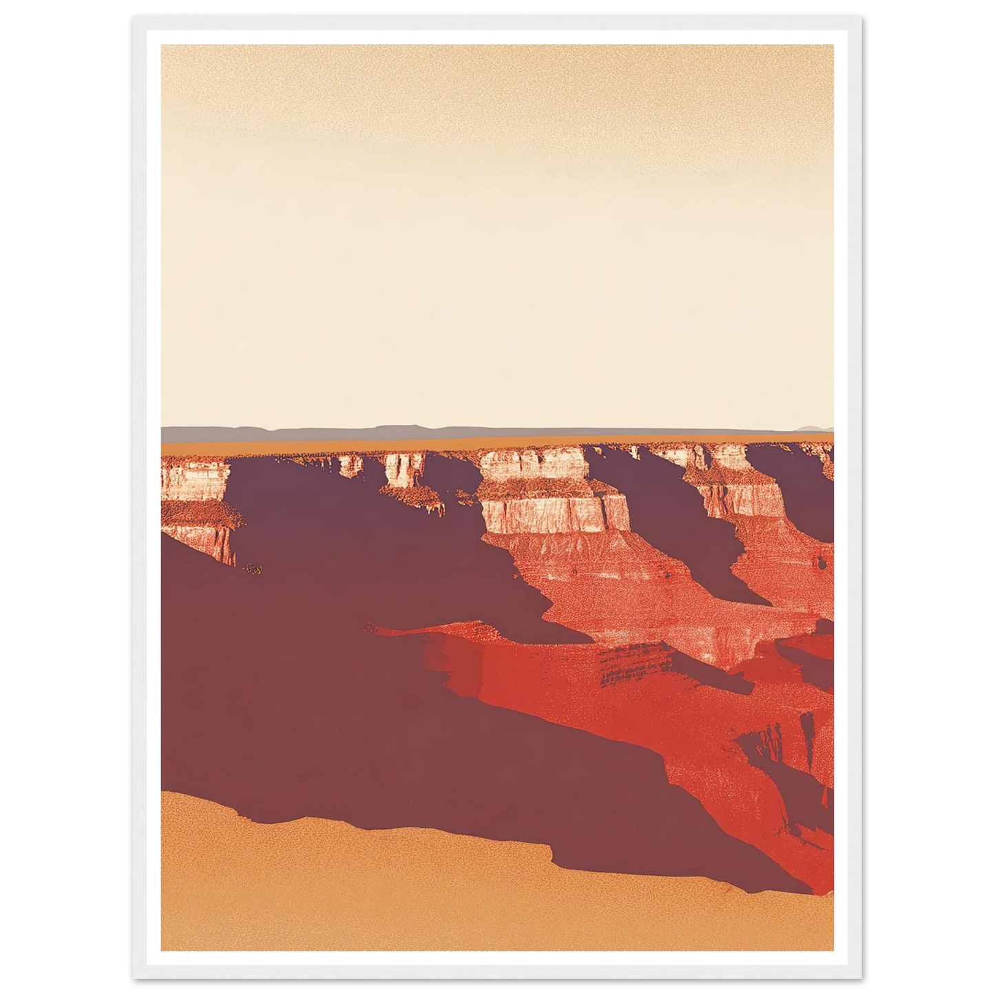 Desert's Red Symphony - Framed Poster - 30x40 cm / 12x16″ - Black frame