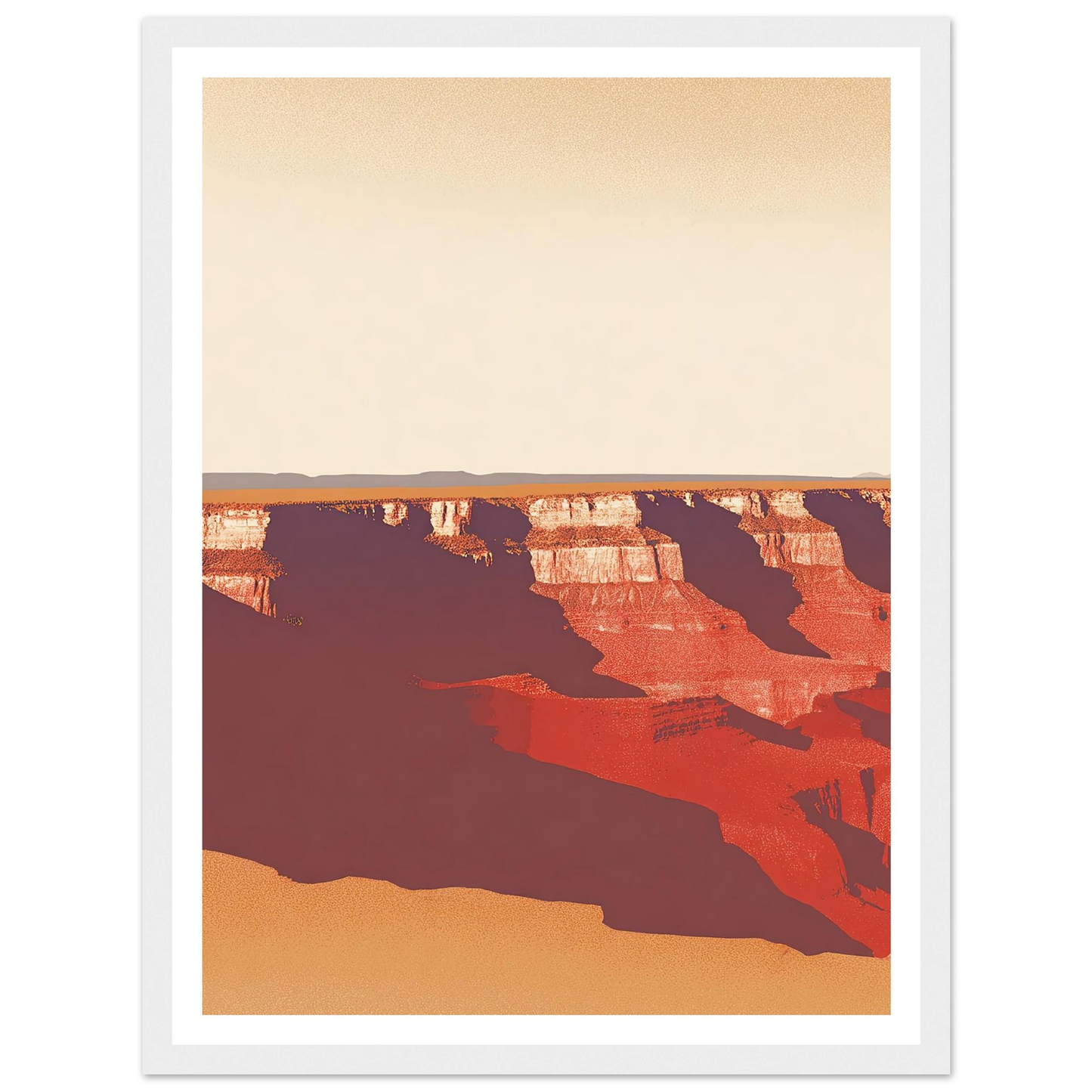 Desert's Red Symphony - Framed Poster - 30x40 cm / 12x16″ - Black frame