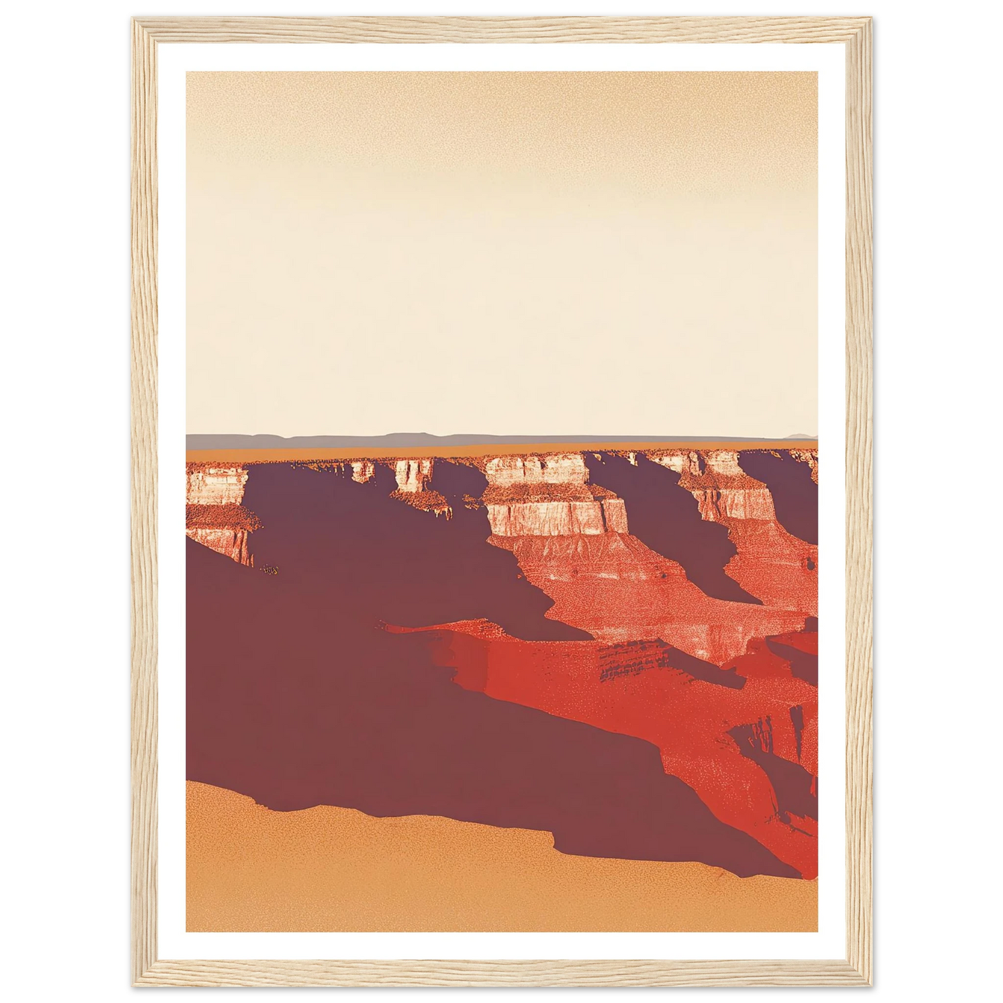 Desert's Red Symphony - Framed Poster - 30x40 cm / 12x16″ - Black frame