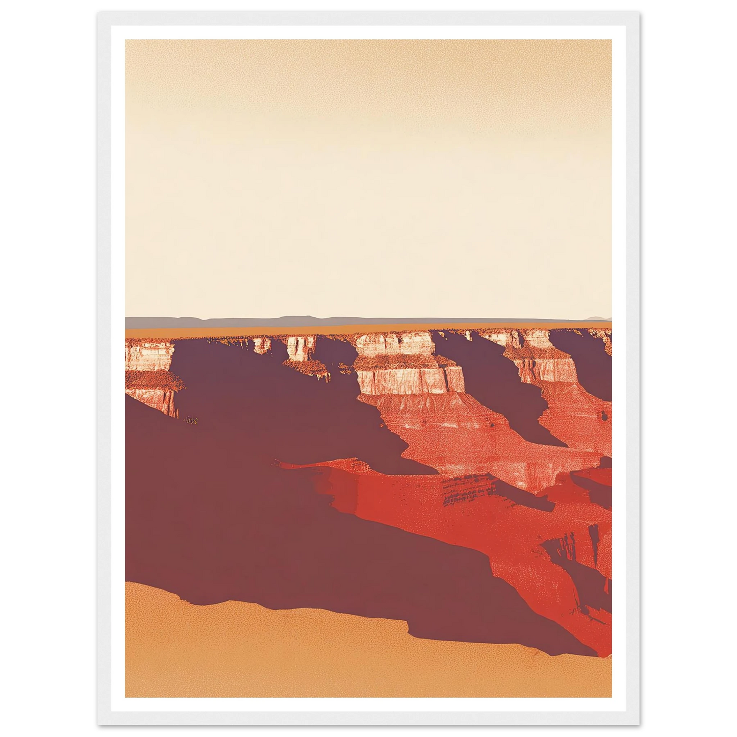 Desert's Red Symphony - Framed Poster - 30x40 cm / 12x16″ - Black frame