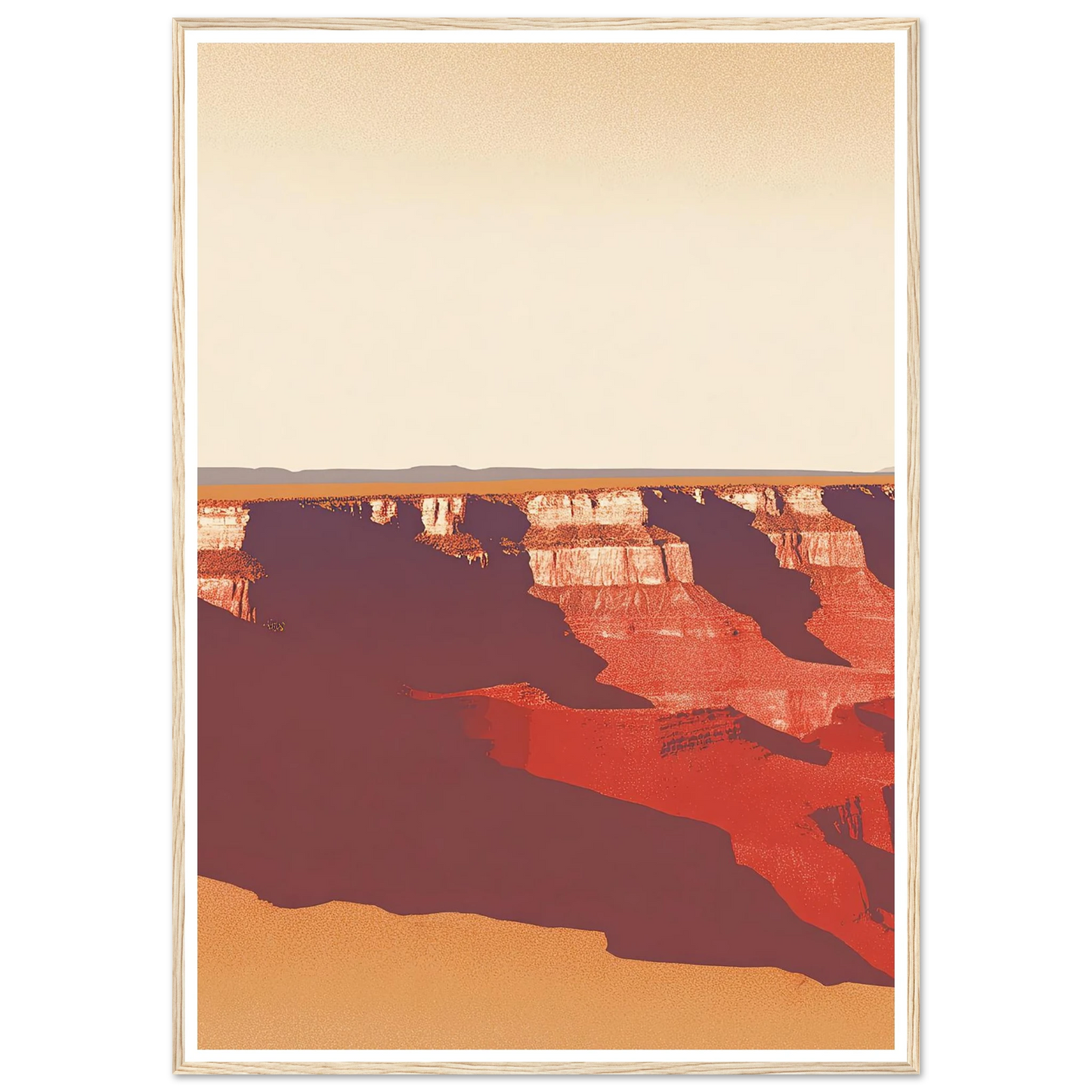 Desert's Red Symphony - Framed Poster - 30x40 cm / 12x16″ - Black frame