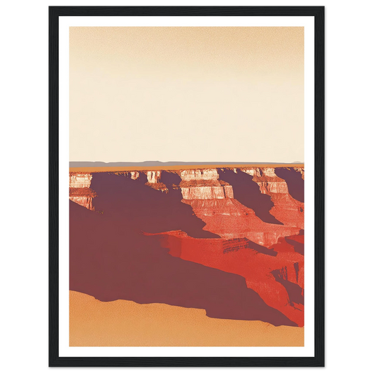 Desert's Red Symphony - Framed Poster - 30x40 cm / 12x16″ - Black frame
