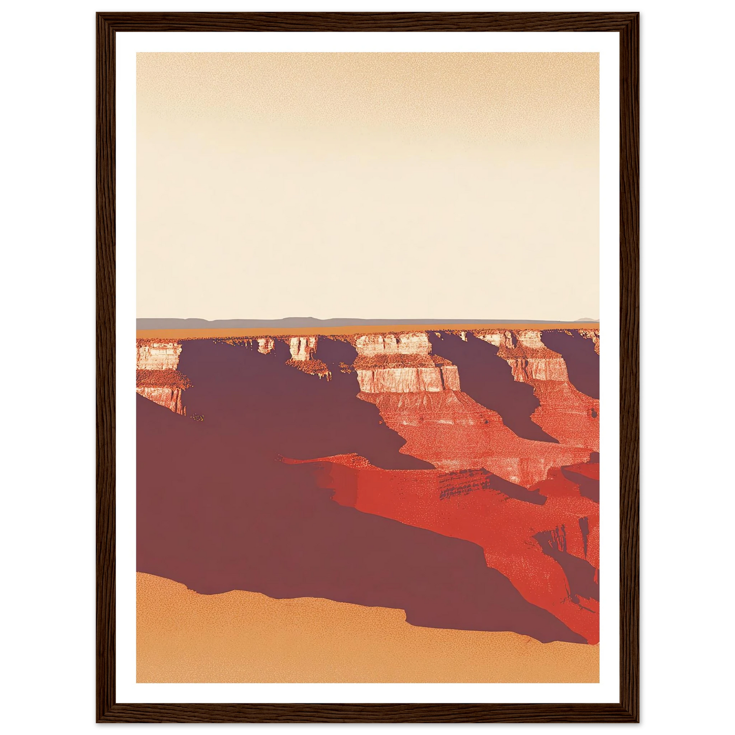 Desert's Red Symphony - Framed Poster - 30x40 cm / 12x16″ - Black frame