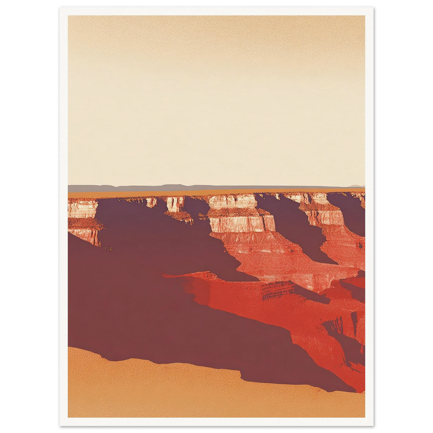 Desert's Red Symphony - Framed Poster - 30x40 cm / 12x16″ - Black frame