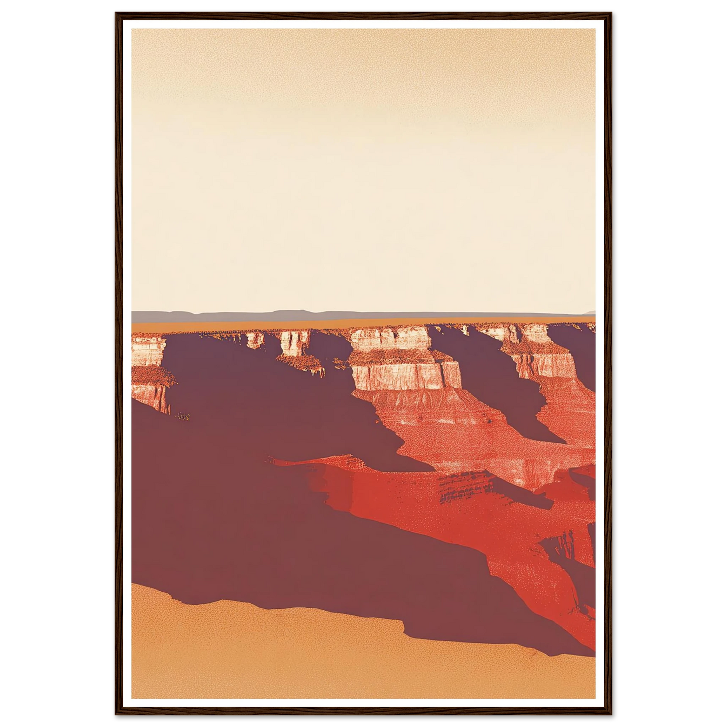 Desert's Red Symphony - Framed Poster - 30x40 cm / 12x16″ - Black frame