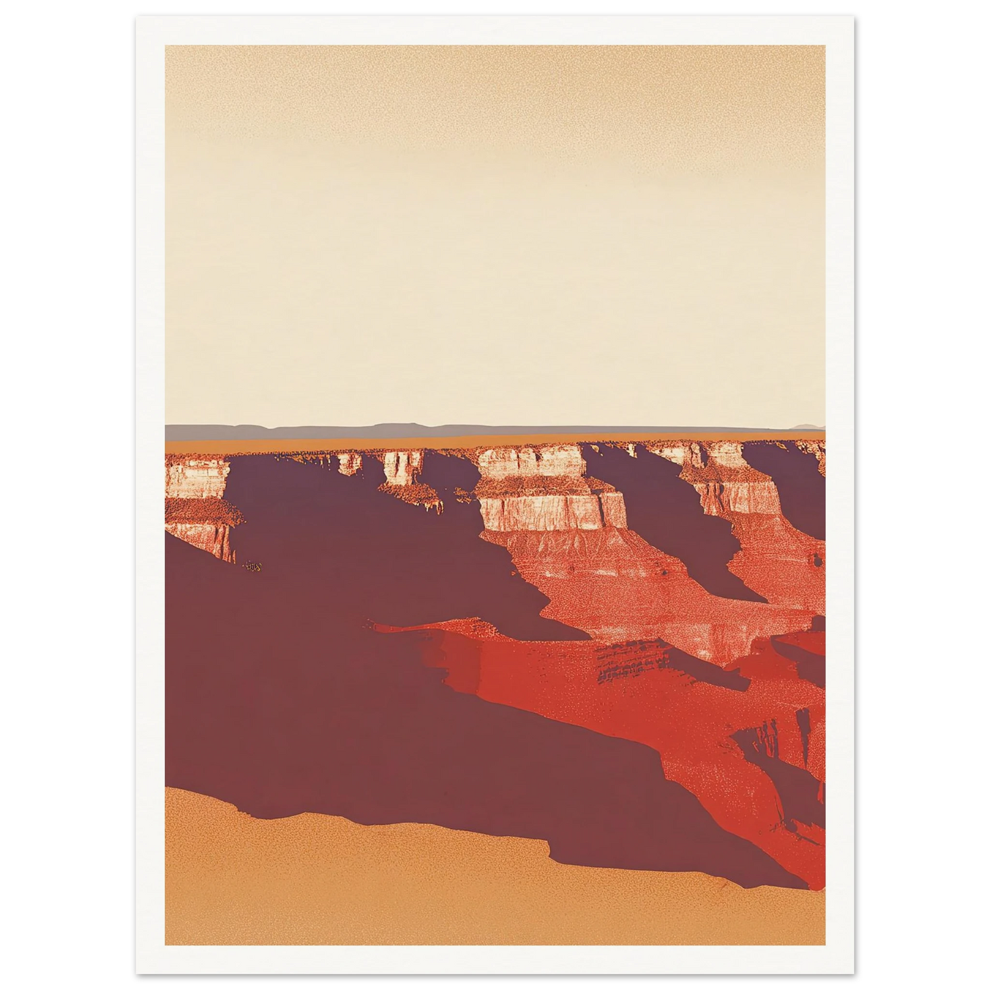 Desert's Red Symphony - Framed Poster - 30x40 cm / 12x16″ - Black frame