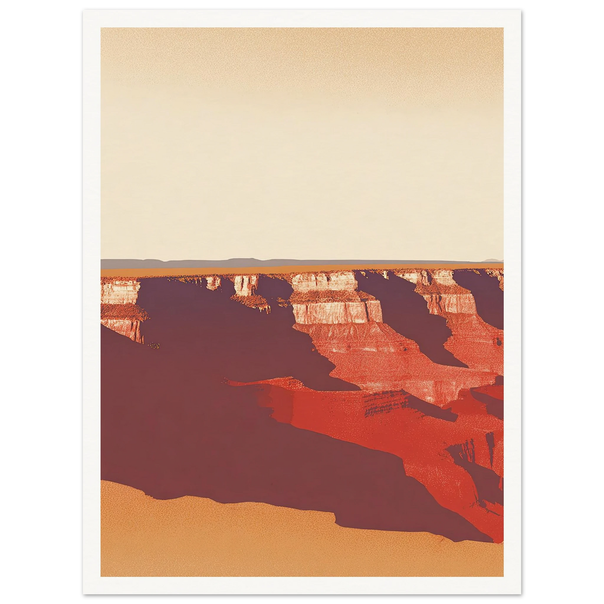 Desert's Red Symphony - Framed Poster - 30x40 cm / 12x16″ - Black frame