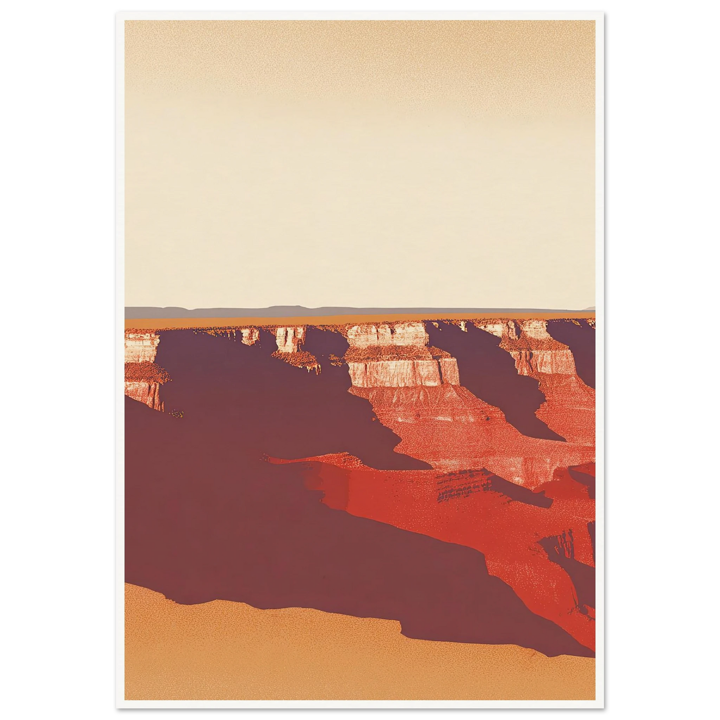 Desert's Red Symphony - Framed Poster - 30x40 cm / 12x16″ - Black frame