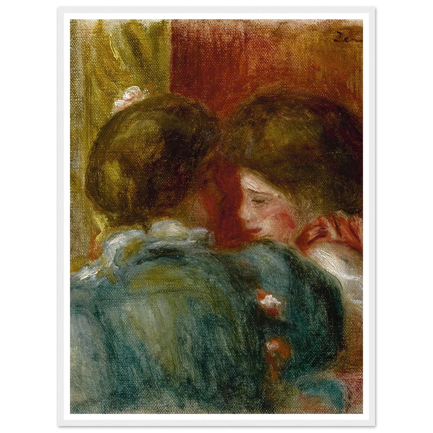 Deux femmes (circa 1903) Art Print | Pierre Auguste Renoir - Framed Poster - 30x40 cm / 12x16″ - Black frame