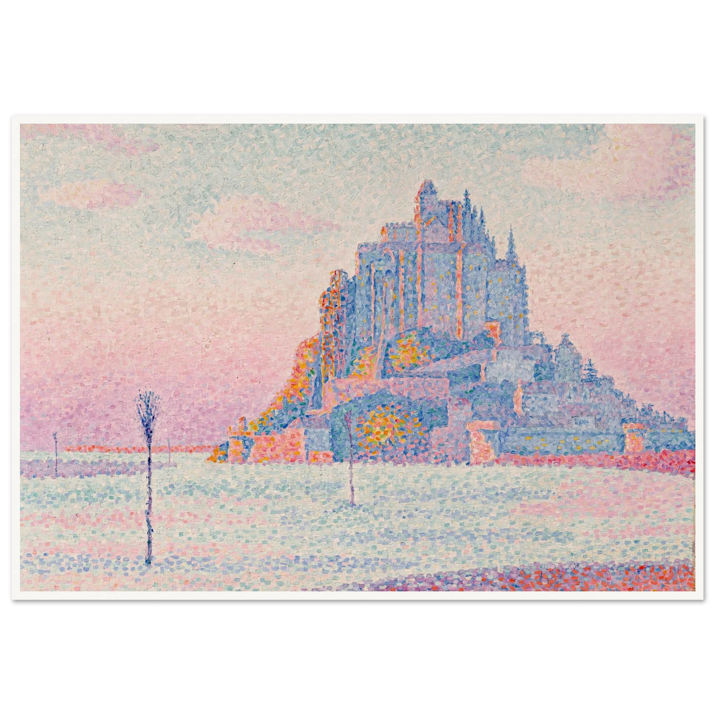 Mont Saint-Michel, Setting Sun (1897) Art Print | Paul Signac-Quipham Collections