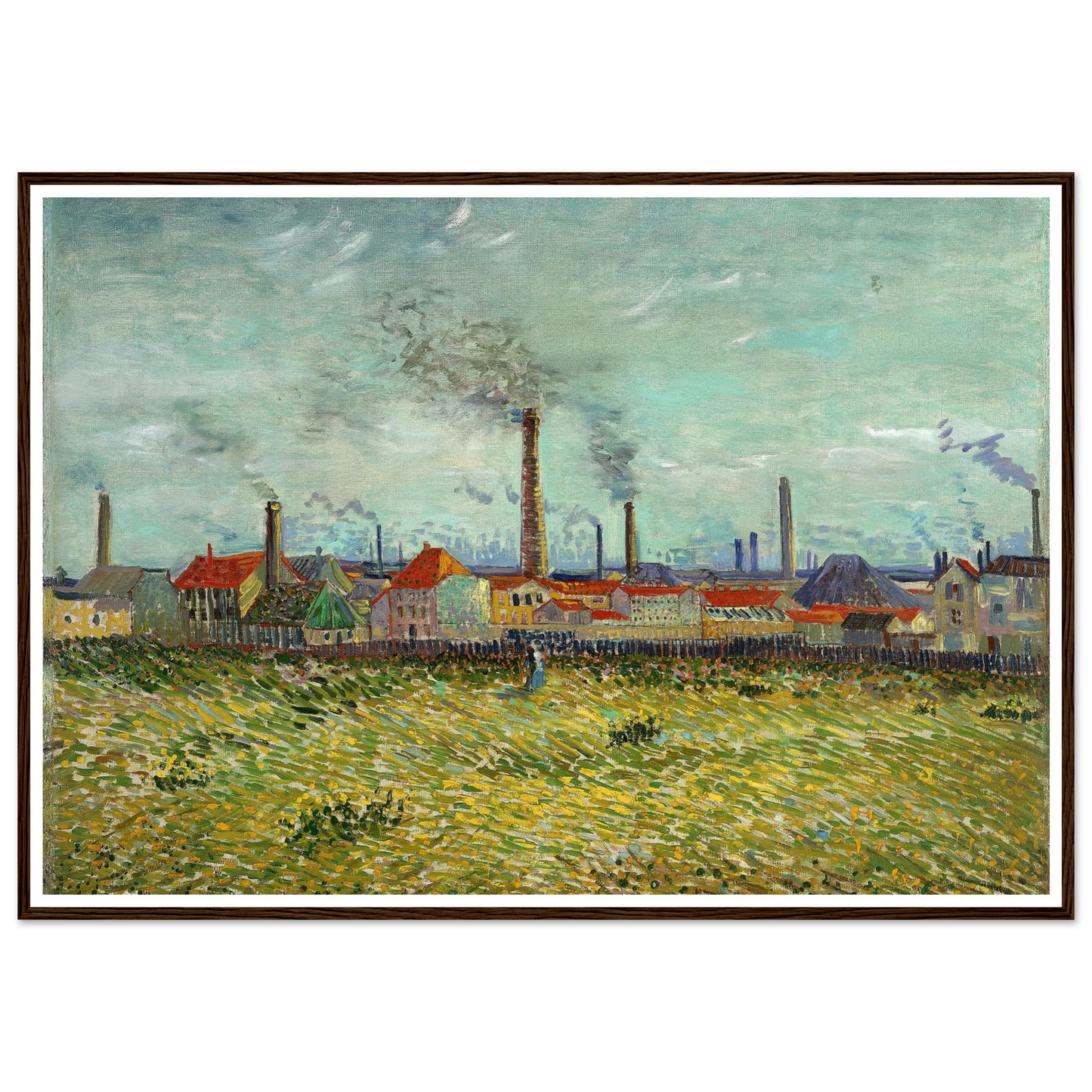 Factories at Clichy (1887) Art Print | Vincent van Gogh-Quipham Collections