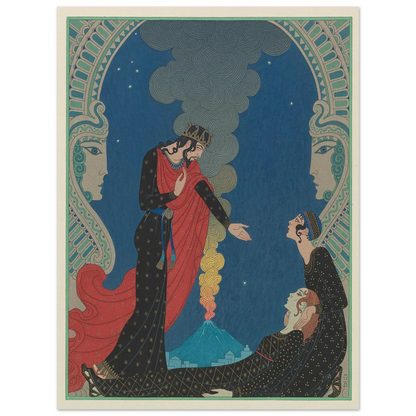 Empedocles and Panthea (1929) Art Print | George Barbier-Quipham Collections