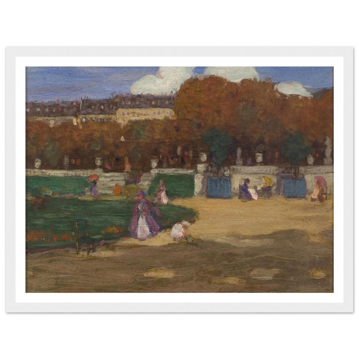 Luxembourg Gardens, Paris (1902) Art Print | Frederick Carl Frieseke-Quipham Collections