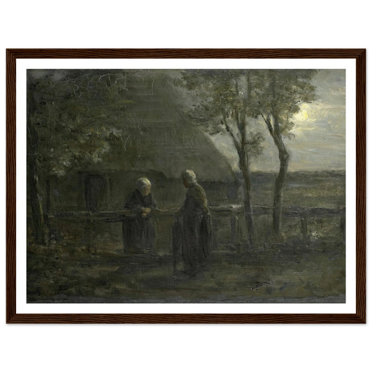 ‘Neighborly Gossip’ (1897) Art Print | Jozef Israels-Quipham Collections