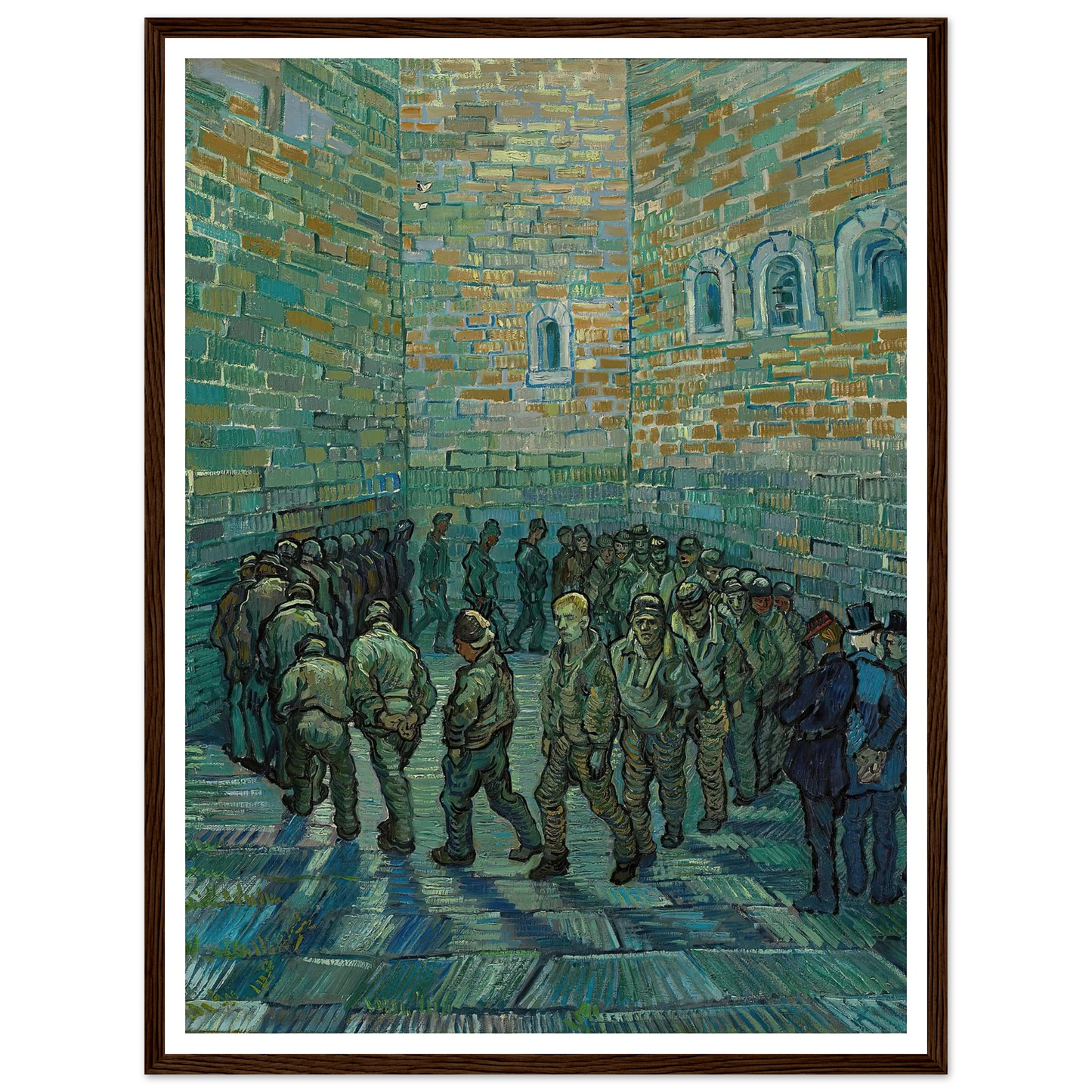 The Prison Courtyard (1890) Art Print | Vincent van Gogh-Quipham Collections