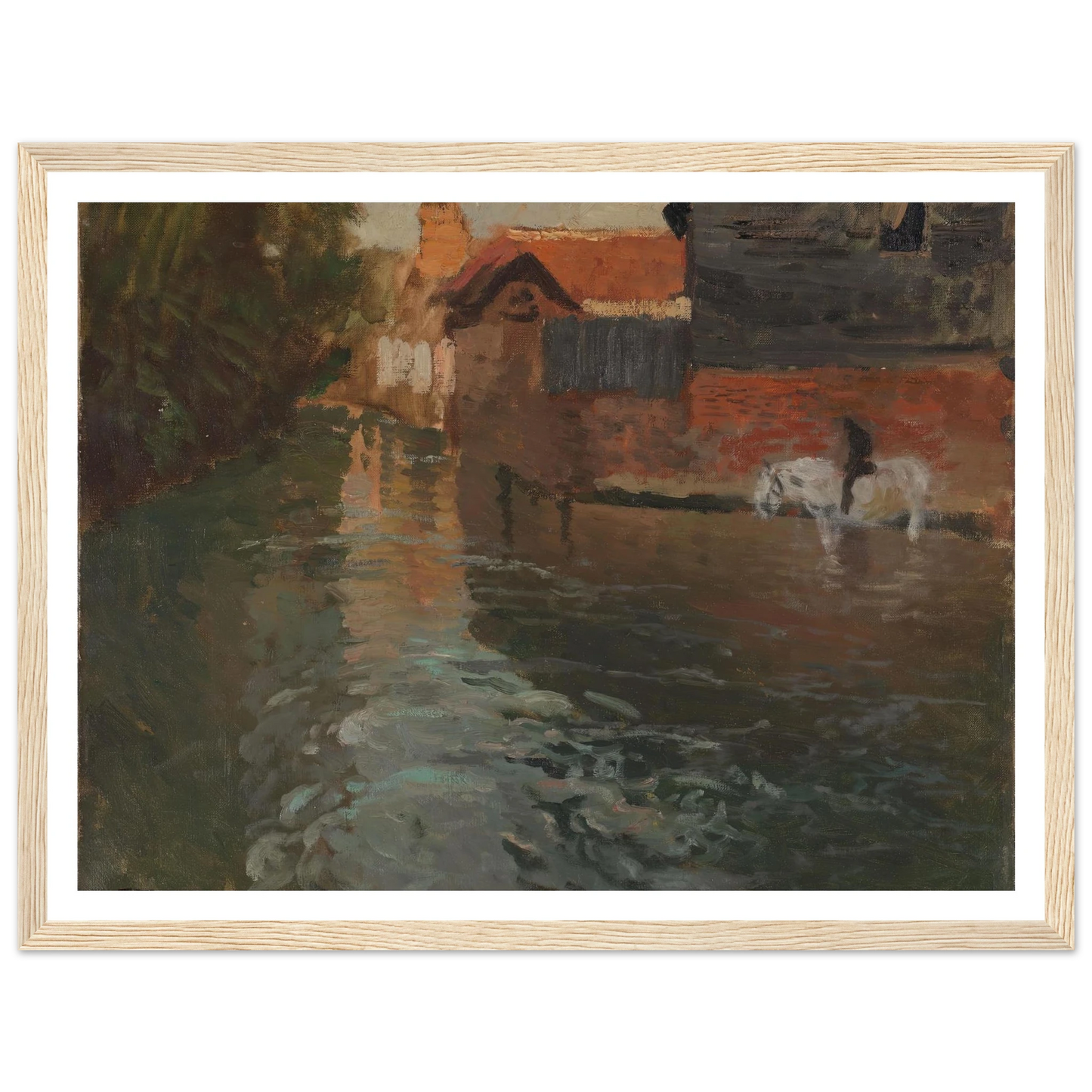 River in northern France (1898) Art Print | Frits Thaulow-Quipham Collections