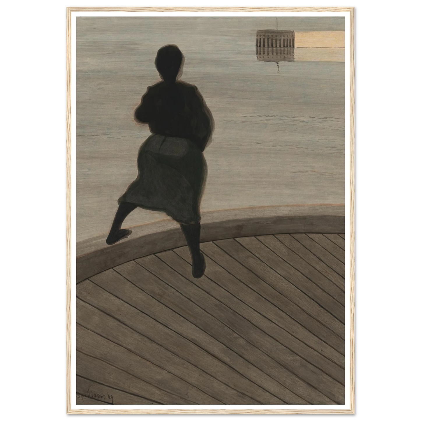 Femme de pêcheur sur le ponton (1909) Art Print | Leon Spilliaert-Quipham Collections