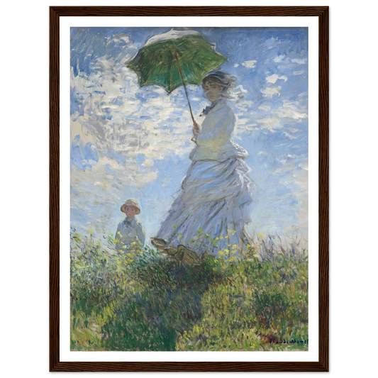 Woman with a Parasol – Madame Monet and Her Son (1875) Art Print | Claude Monet-Quipham Collections