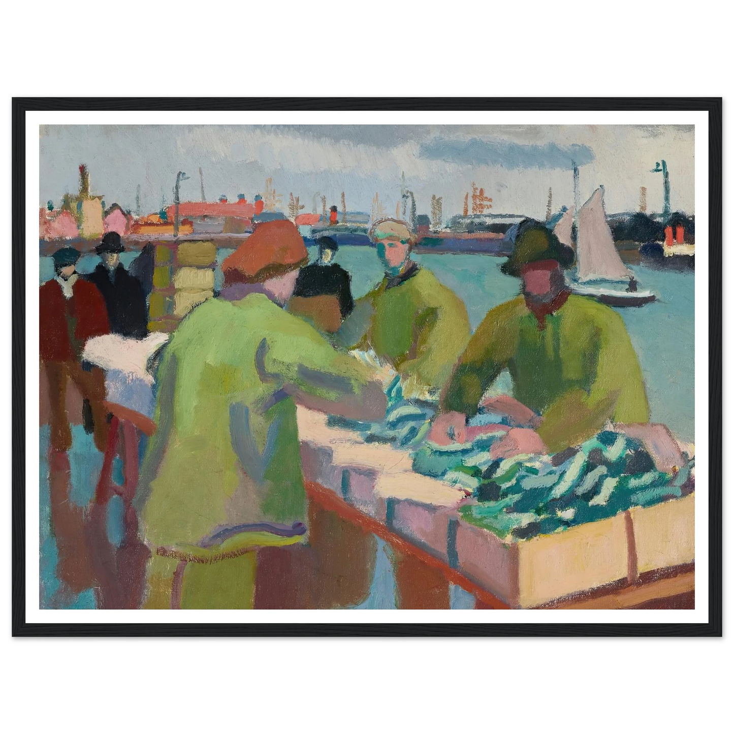 Le marché aux poissons (1904-1905) Art Print | Raoul Dufy-Quipham Collections
