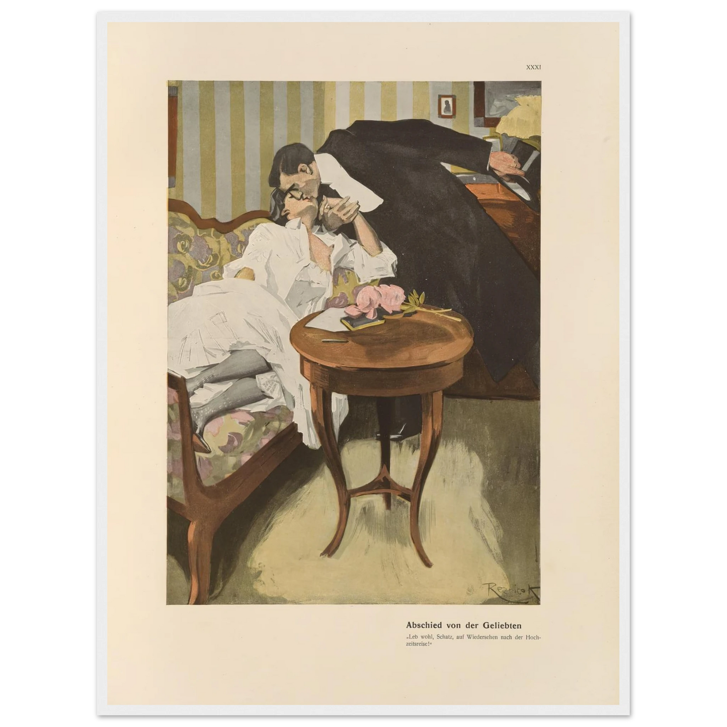 Abschied von der Geliebten (1908) Art Print | Ferdinand Freiherr von Reznicek-Quipham Collections
