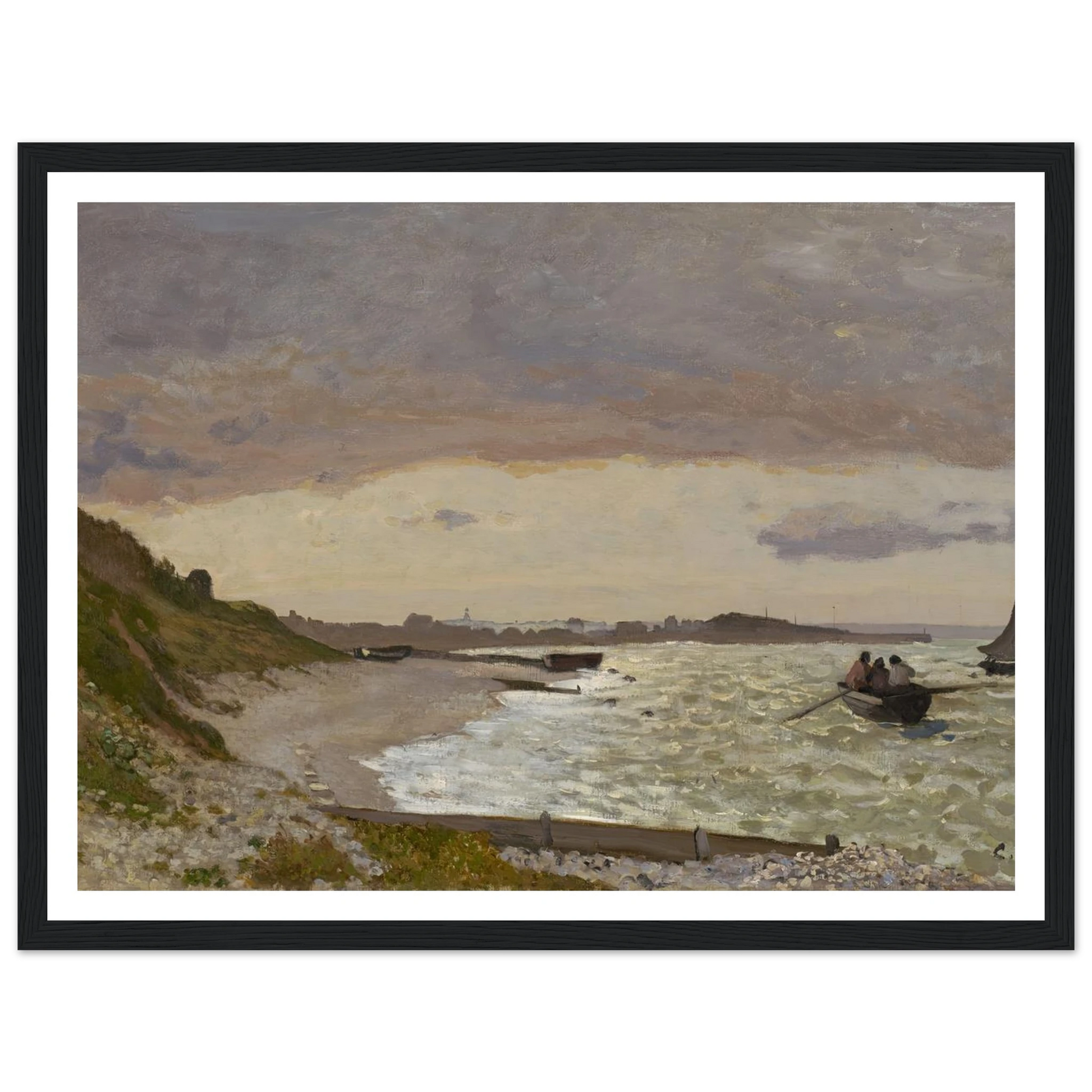 The Seashore at Sainte-Adresse (1864) Art Print | Claude Monet-Quipham Collections