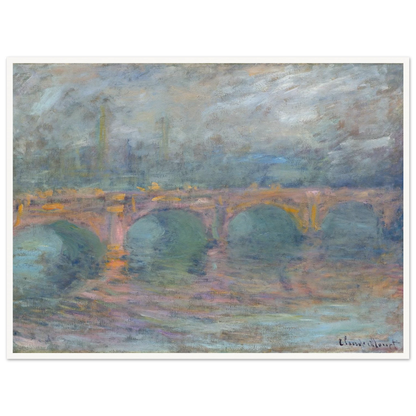 Waterloo Bridge, London at Sunset (1904) Art Print | Claude Monet-Quipham Collections