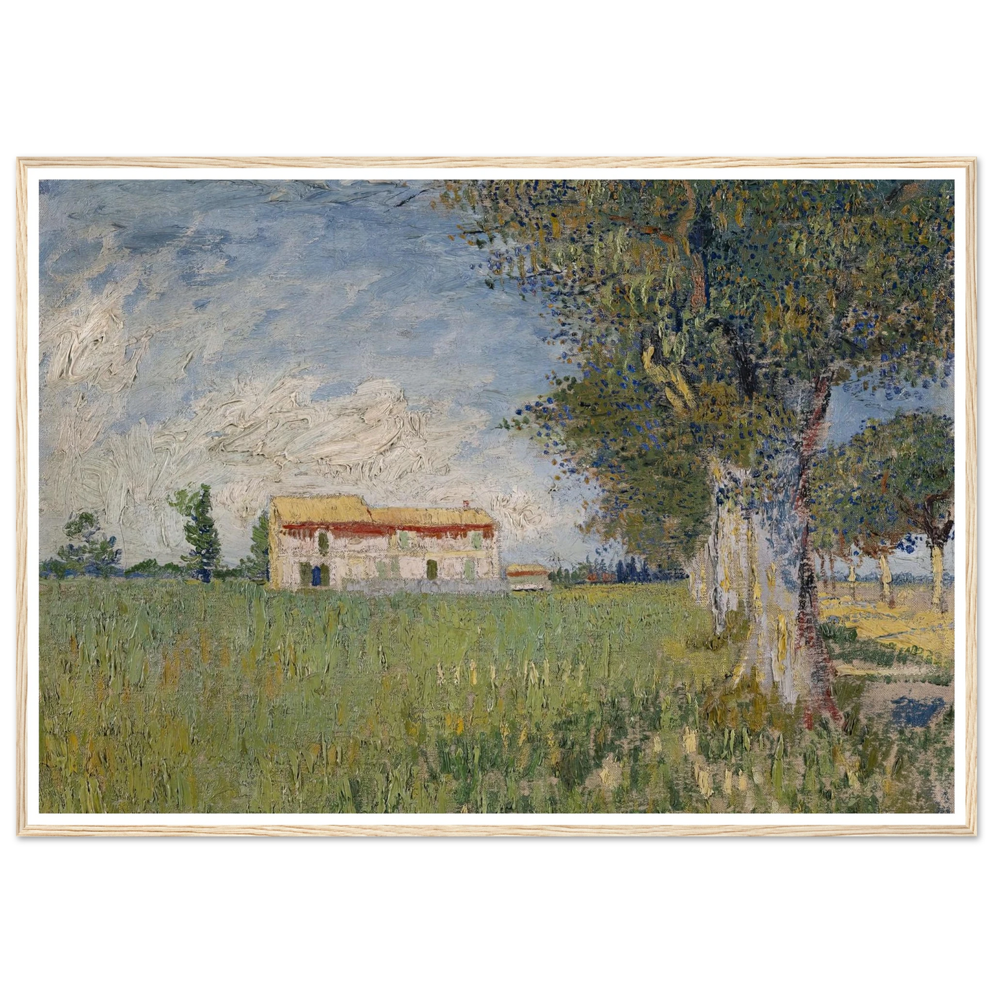 Farmhouse in a wheat field (1888) Art Print | Vincent van Gogh-Quipham Collections