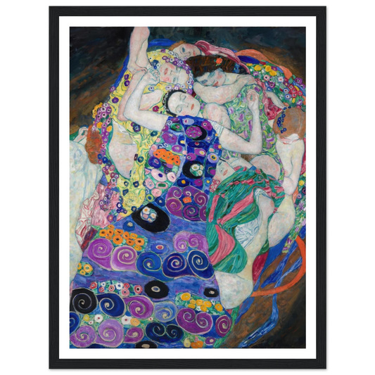 Die Jungfrau (The Virgin) (1913) Art Print | Gustav Klimt - Framed Poster - 30x40 cm / 12x16″ - Black frame