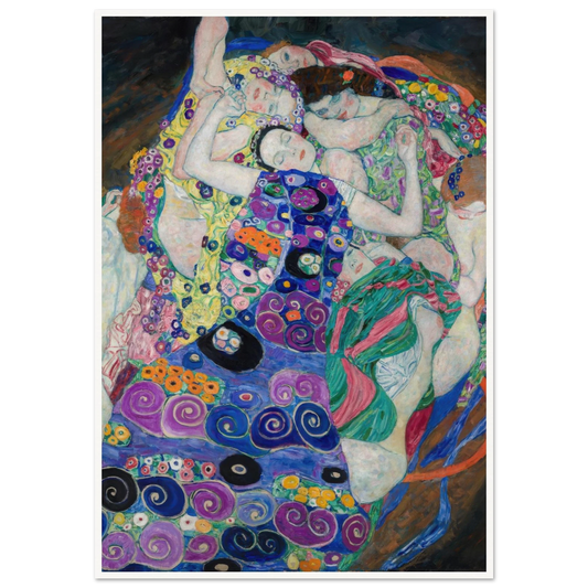 Die Jungfrau (The Virgin) (1913) Art Print | Gustav Klimt - Framed Poster - 30x40 cm / 12x16″ - Black frame