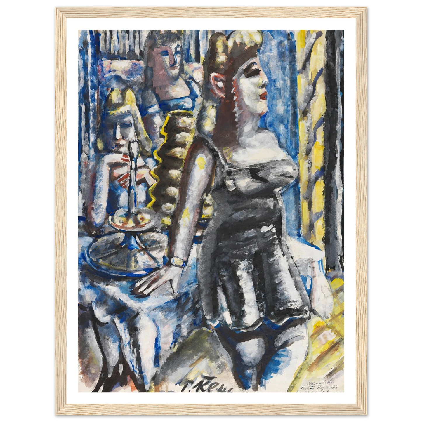 Die Kuchenbar (1946) Art Print | Paul Kleinschmidt - Framed Poster - 30x40 cm / 12x16″ - Black frame