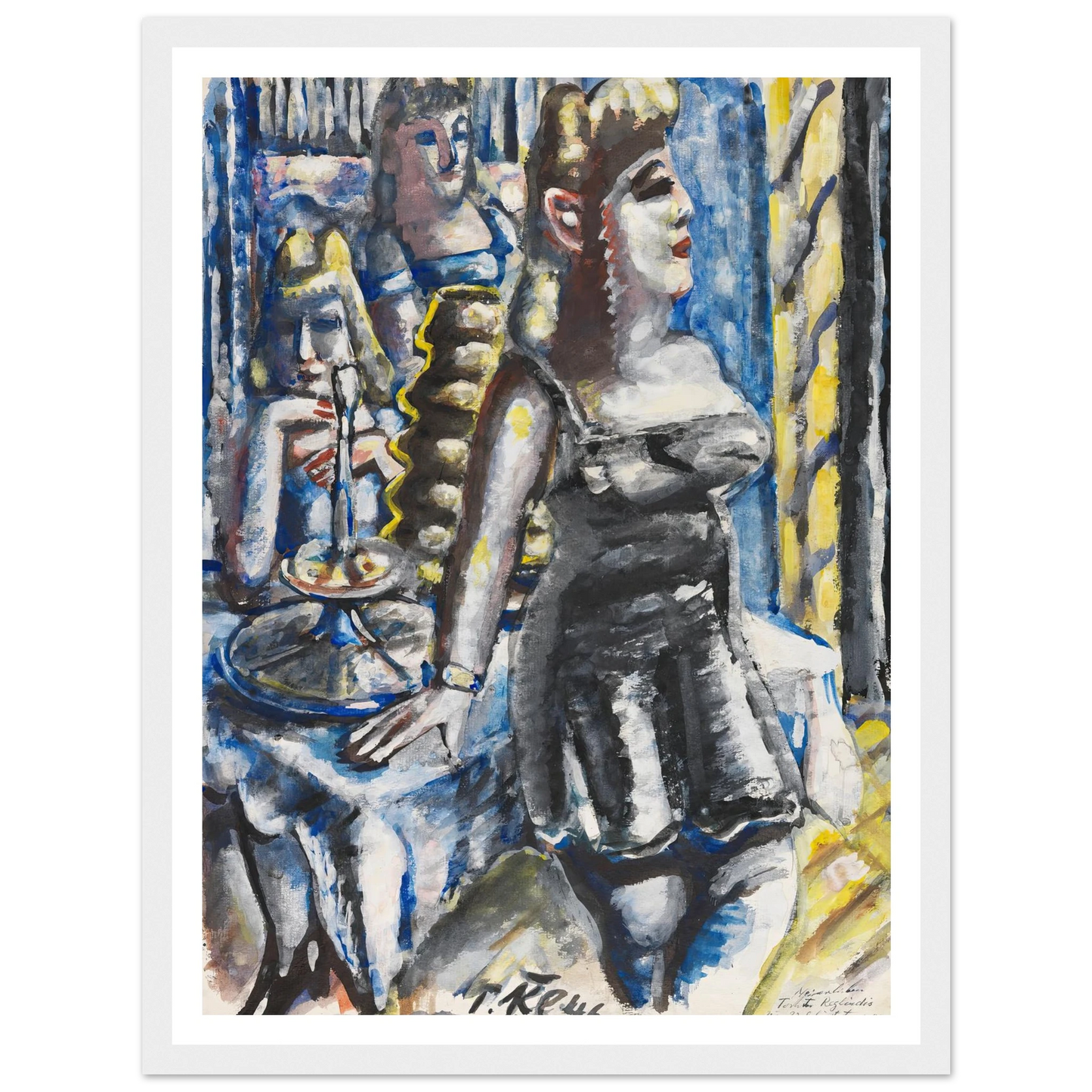 Die Kuchenbar (1946) Art Print | Paul Kleinschmidt - Framed Poster - 30x40 cm / 12x16″ - Black frame