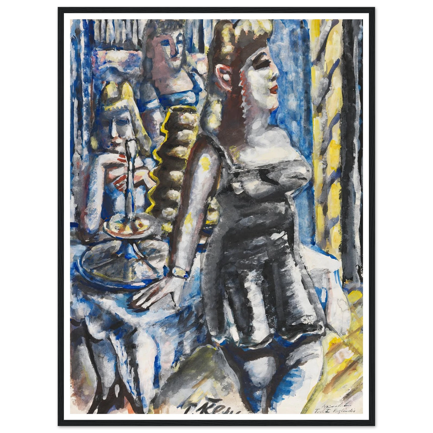 Die Kuchenbar (1946) Art Print | Paul Kleinschmidt - Framed Poster - 30x40 cm / 12x16″ - Black frame